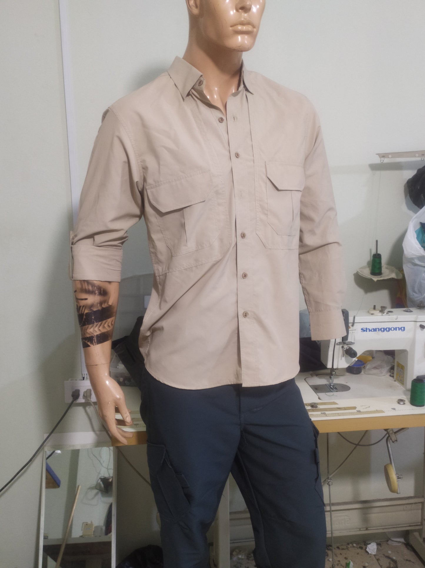 Camisa 100% a medida $ 60.00