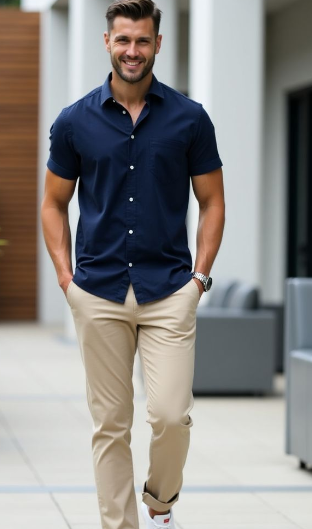 Camisa 100% a medida $ 60.00